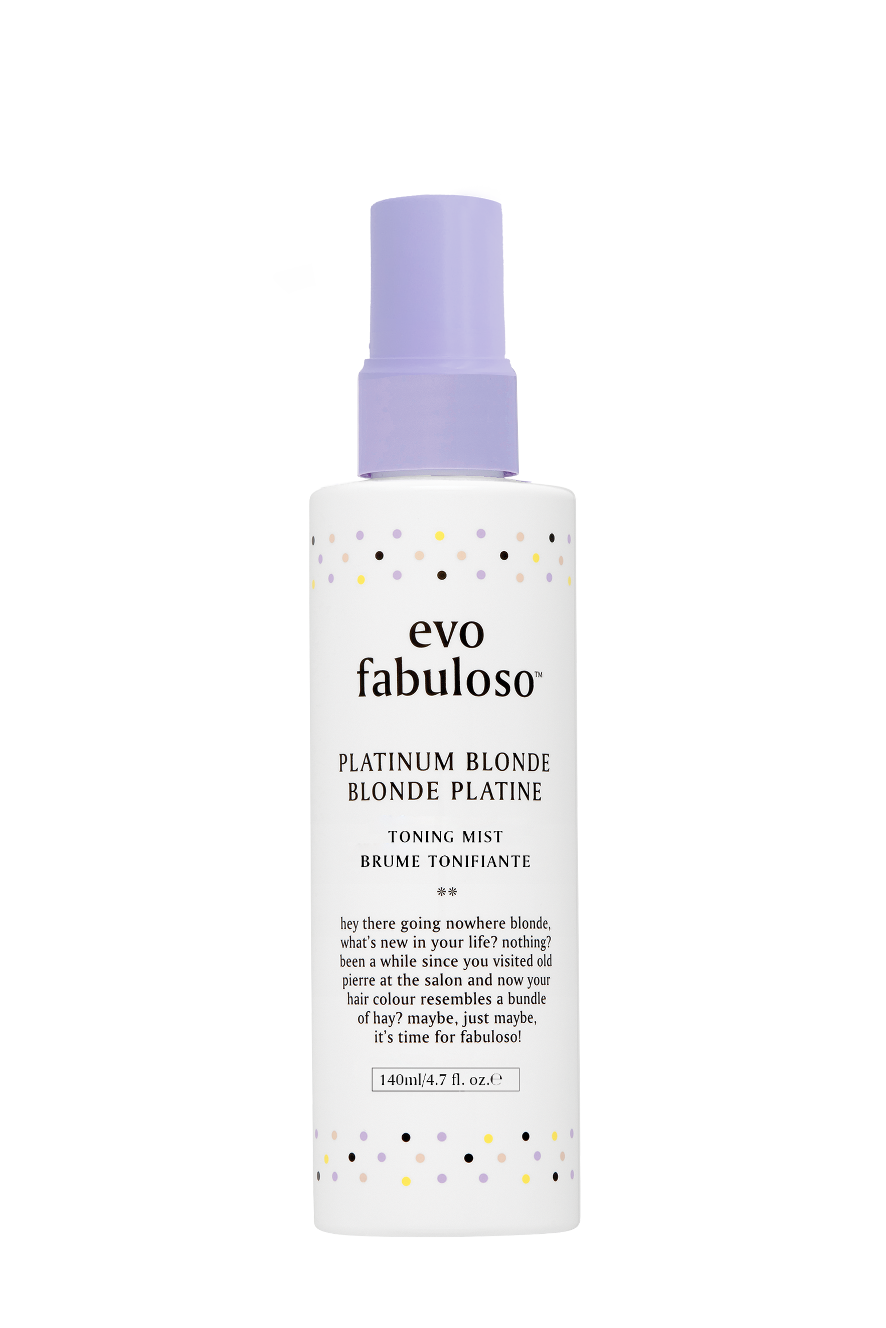 Evo Fabuloso platinum blonde toning mist 140ml