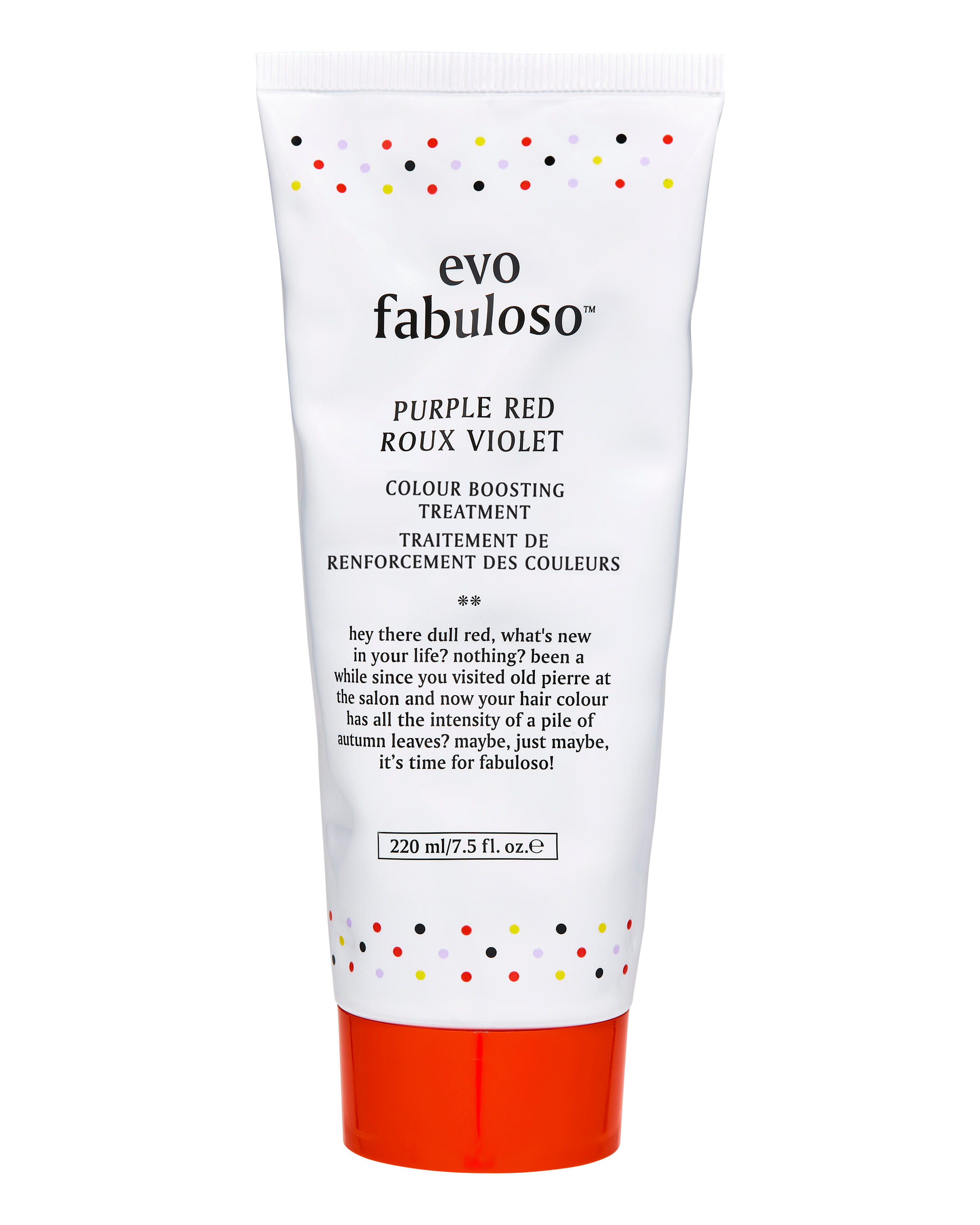 Evo Fabuloso red colour boosting treatment/ colour intensifying conditioner/ colour depositing conditioner 220ml