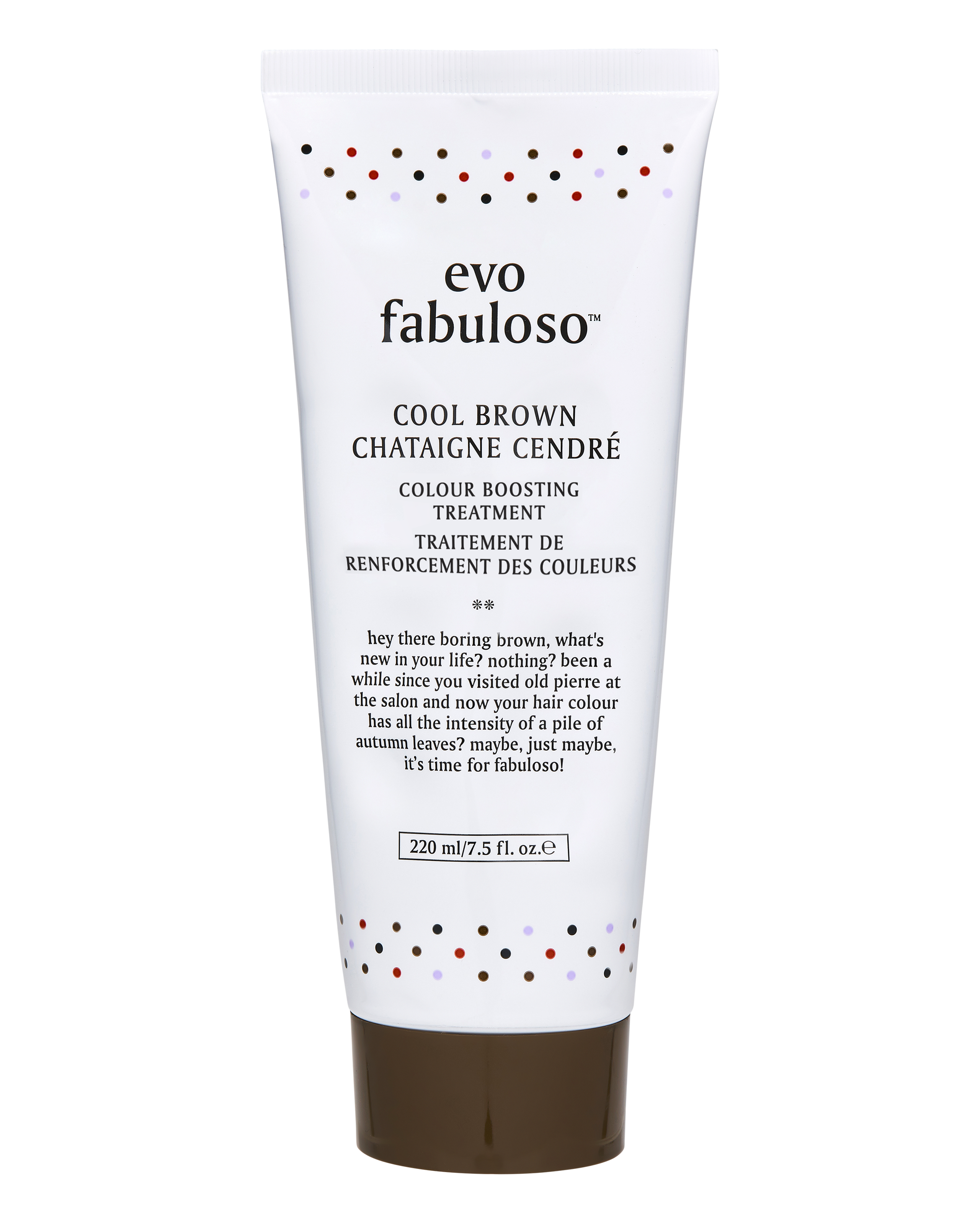 Evo Fabuloso cool brown colour boosting treatment/ colour intensifying conditioner/ colour depositing conditioner 220ml