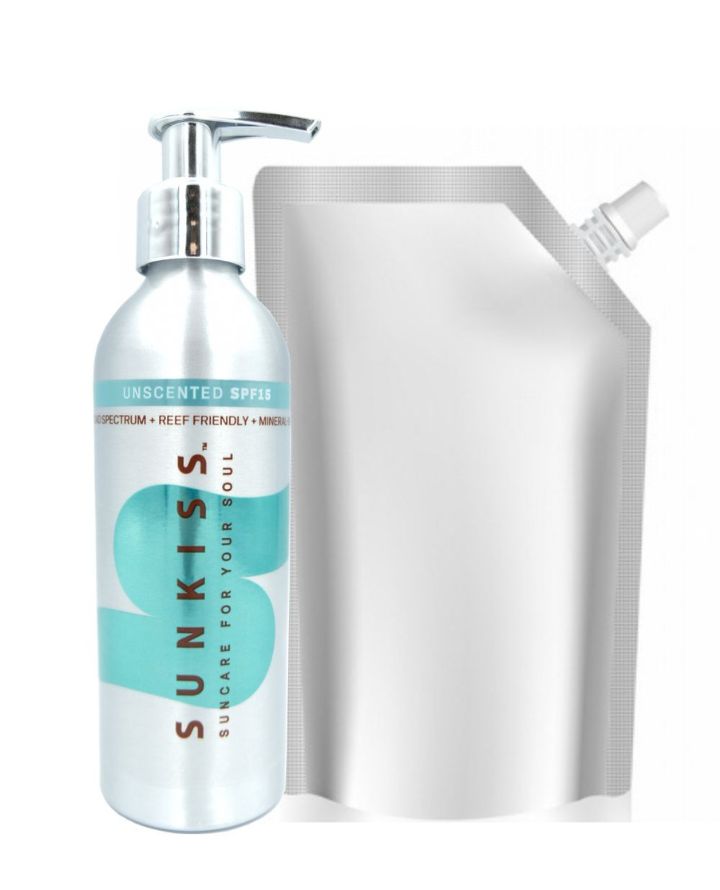 SunKiss Sustainable Suncare Refills- Unscented SPF 30