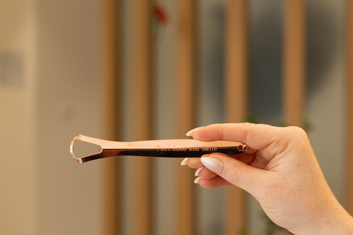 ROZE BioHealth Copper Tongue Scraper