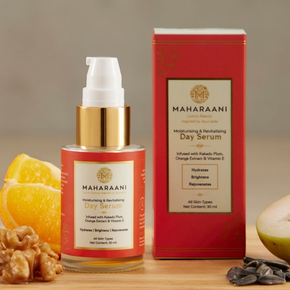 Maharaani Moisturizing and Revitalizing Day Serum infused with Kakadu Plum, Orange Extract and Vitamin E (30ml)