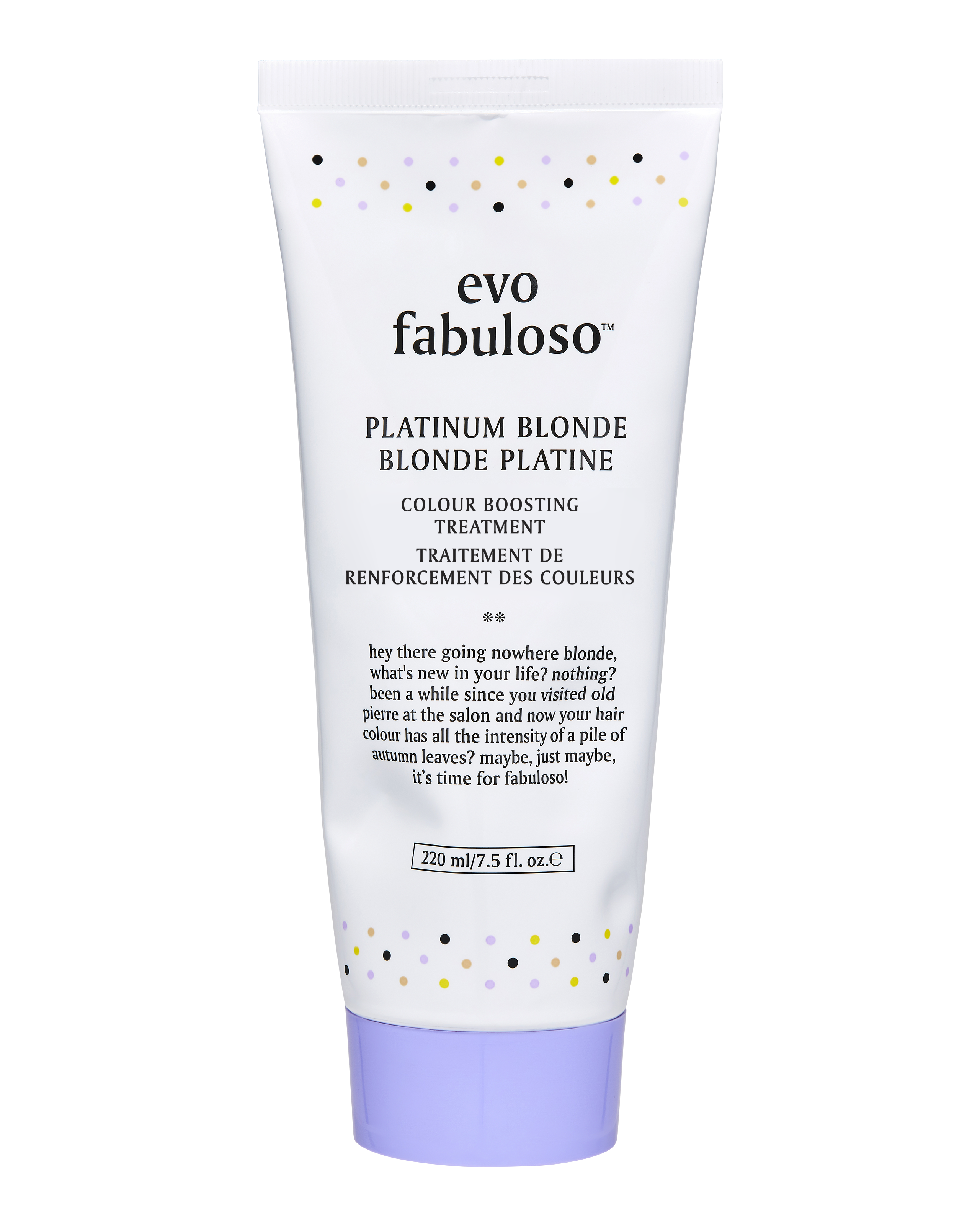 Evo Fabuloso platinum blonde colour boosting treatment/ colour intensifying conditioner/ colour depositing conditioner 220ml